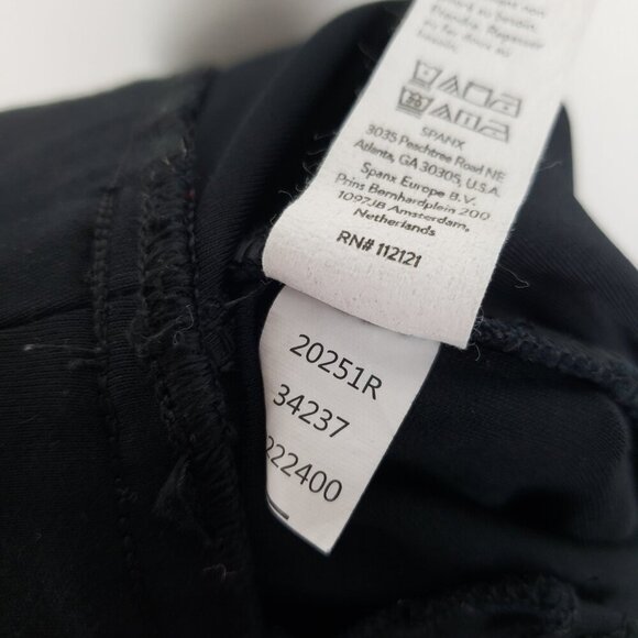 Spanx Perfect Pant Ankle Backseam Skinny Black Faux Pockets Womens Size XL - Picture 9 of 10
